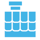 Abstract blue structure illustration