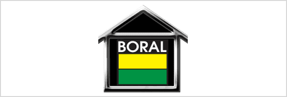Yellow and green BORAL emblem