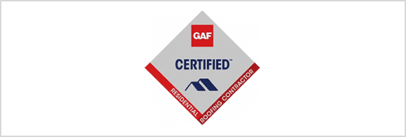 GAF certified roofing contractor logo