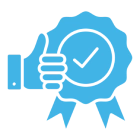 Thumbs up with checkmark badge